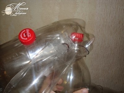 Овечка из пластиковых бутылок...