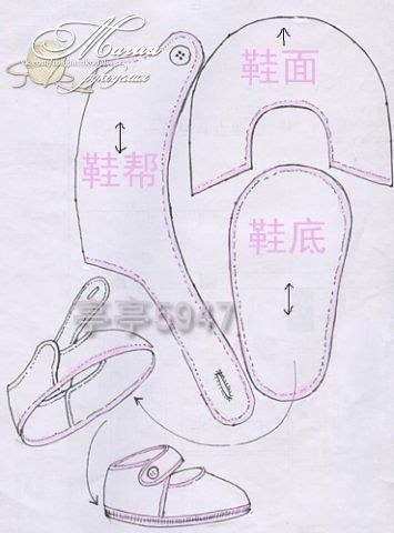 Шьем милые пинетки