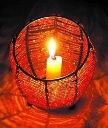 МК Подсвечник из бисера