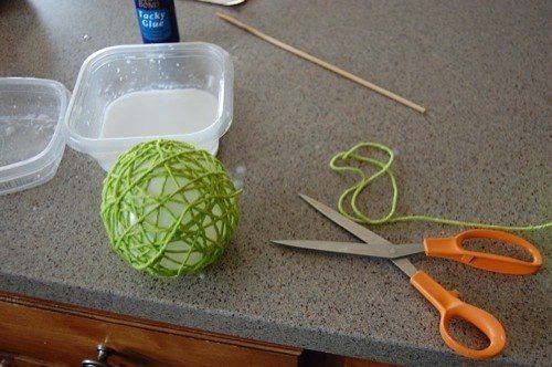 Как сделать шары-паутинки