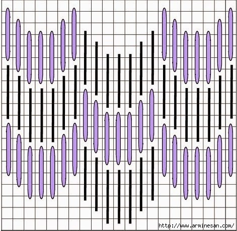 Вышивка барджелло. Необыкновенные факельные узоры+схемы