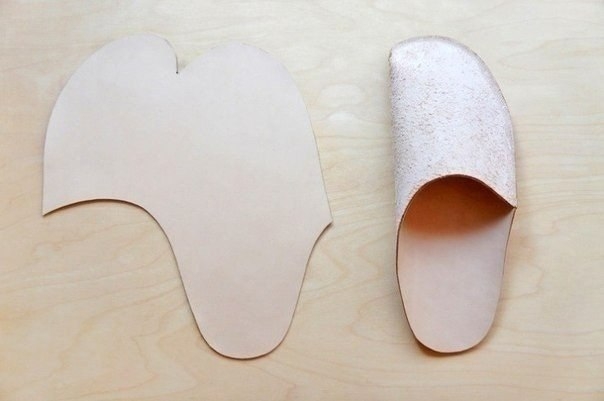 Простая выкройка тапочек