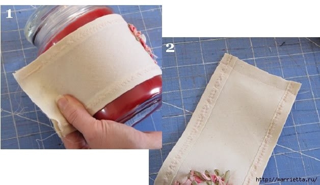 Вышиваем лентами сердце из розочек Вышиваем лентами сердце из розочек