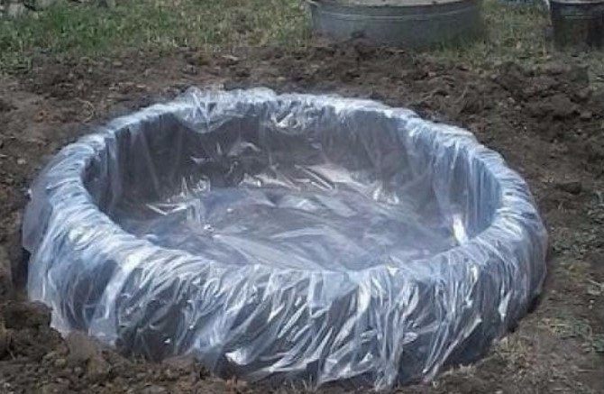 Пруд из старой покрышки. Как вам эта идея? Пруд из старой покрышки. Как вам эта идея?