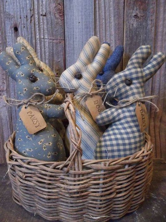 Зайки с выкройкой.