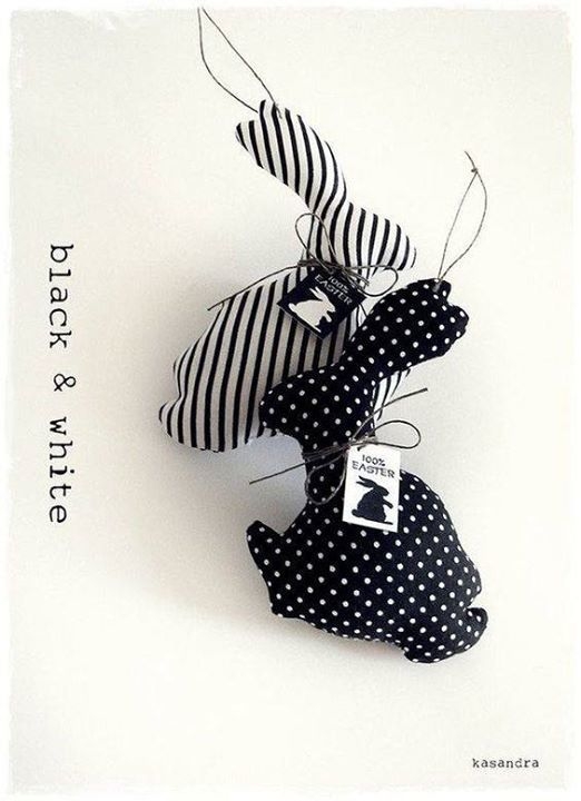 Зайки с выкройкой.