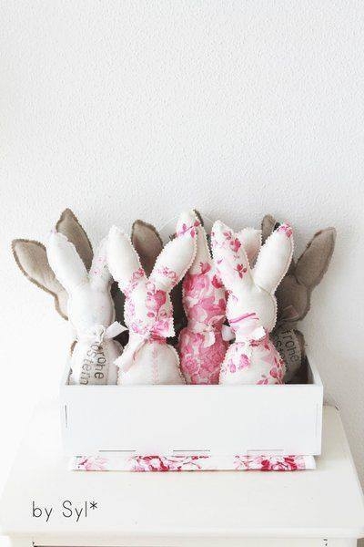 Зайки с выкройкой.