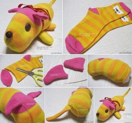 Игрушки из носков