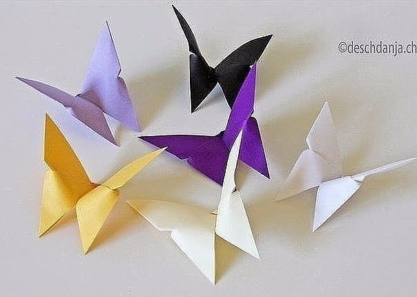 Бабочки оригами.