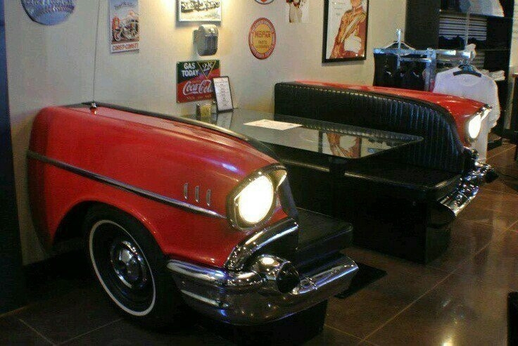 Идея: мебель из автомобилей.