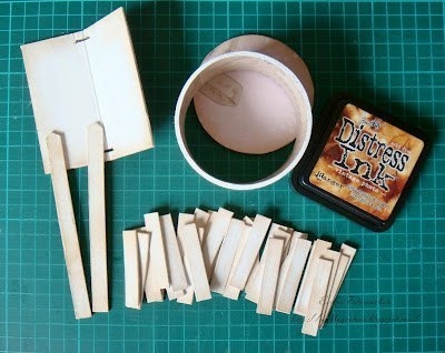 Колодец из бобины от скотча