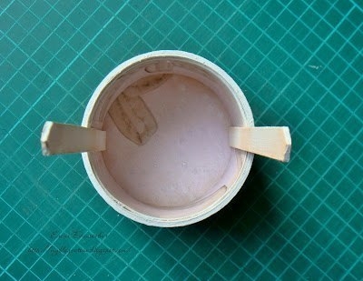 Колодец из бобины от скотча