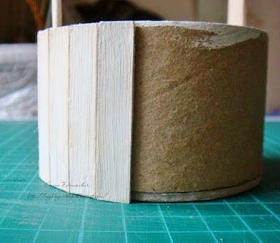 Колодец из бобины от скотча