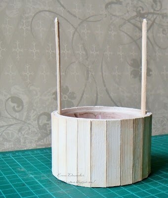 Колодец из бобины от скотча