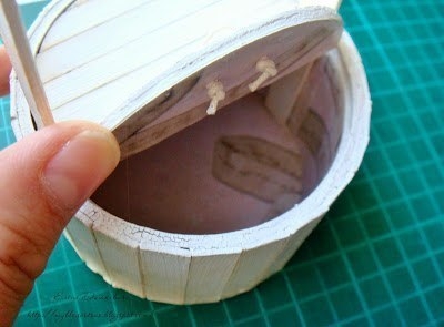 Колодец из бобины от скотча