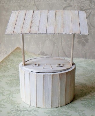 Колодец из бобины от скотча