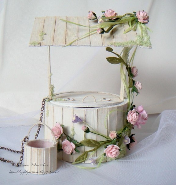 Колодец из бобины от скотча