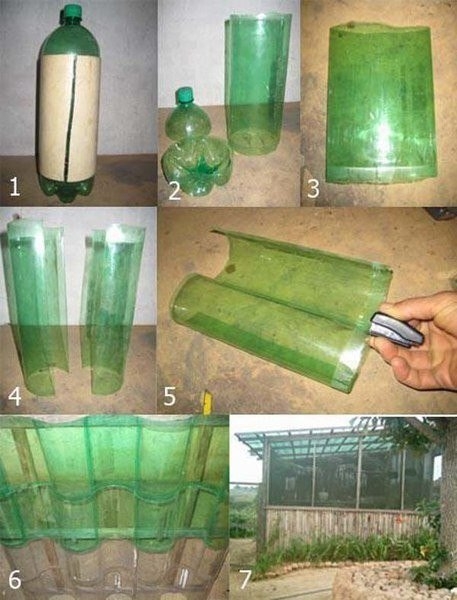 Идеи для дачи из пластиковых бутылок