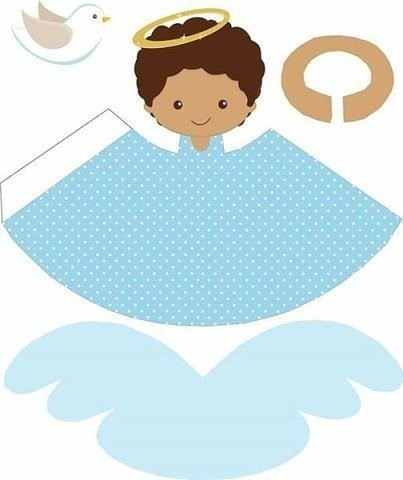 Бумажные ангелочки, схемы для вырезания