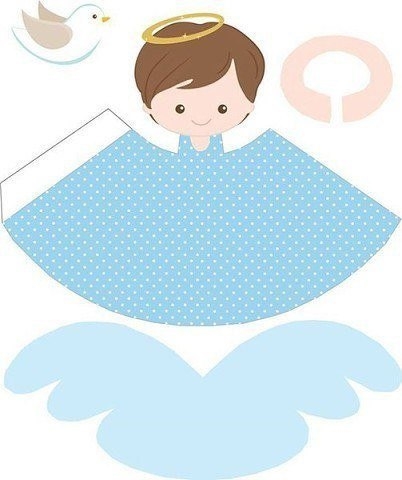 Бумажные ангелочки, схемы для вырезания