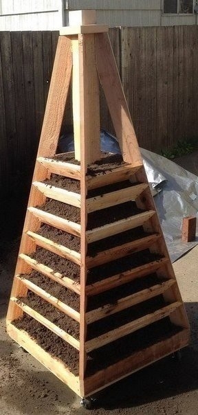 Вертикальные клумбы своими руками