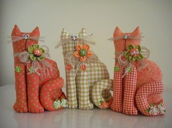 Коты. Мягкие игрушки с выкройками.