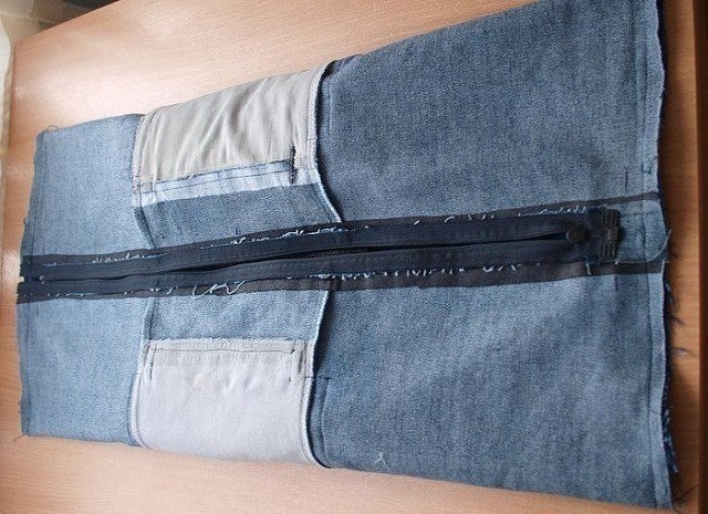 Сумка из старых джинсов.