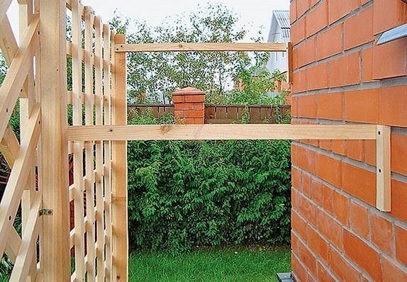 Деревянный трельяж - опора своими руками.