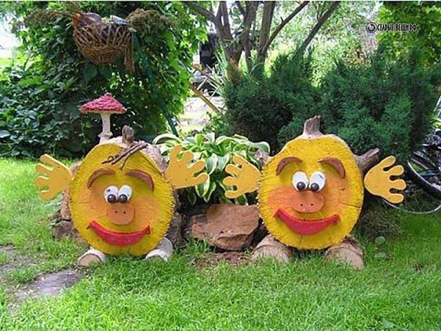 Оригинальные поделки из спилов.