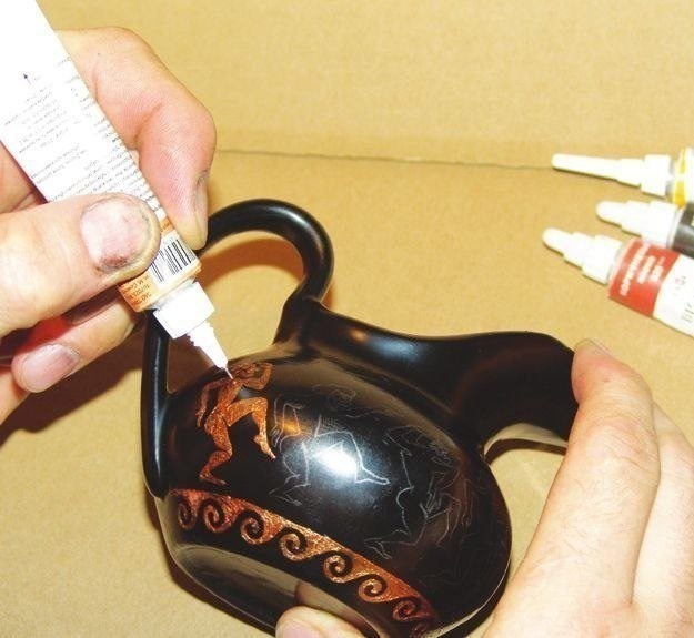 Античная ваза из старого соусника