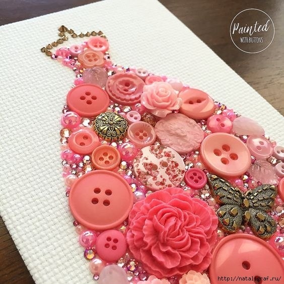 Идеи для творчества из ненужных пуговиц.