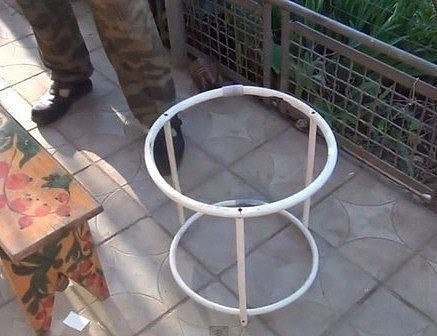 Конструкция для подвязки пионов.