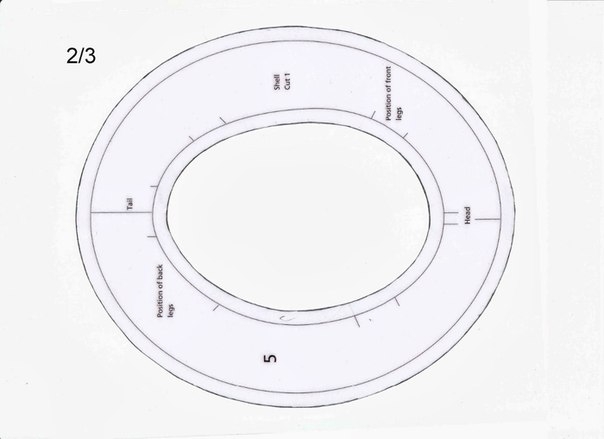 Черепашка. мк. выкройка.