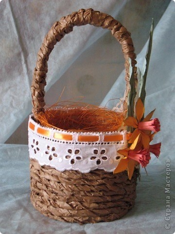 Корзиночка из подручных материалов. мк.