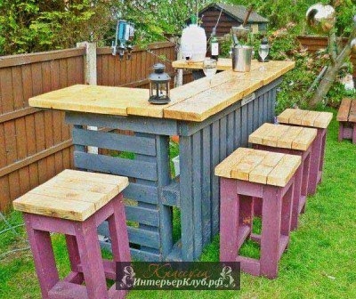 Дачная мебель из паллет