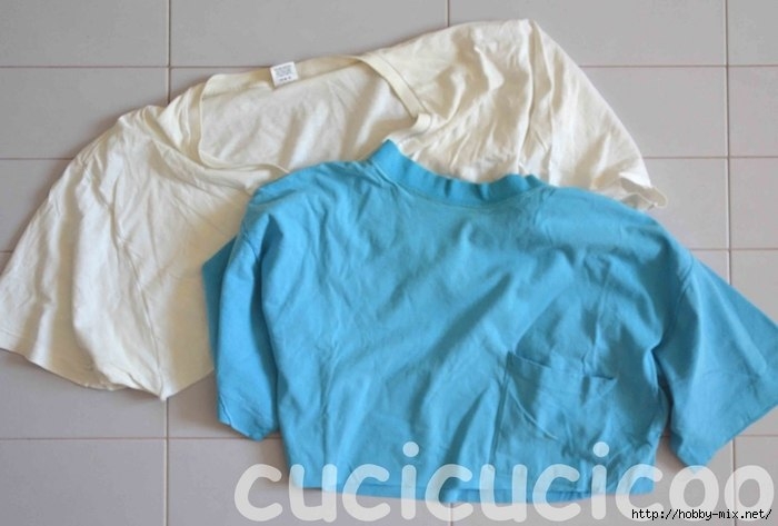 Декор трикотажной майки.