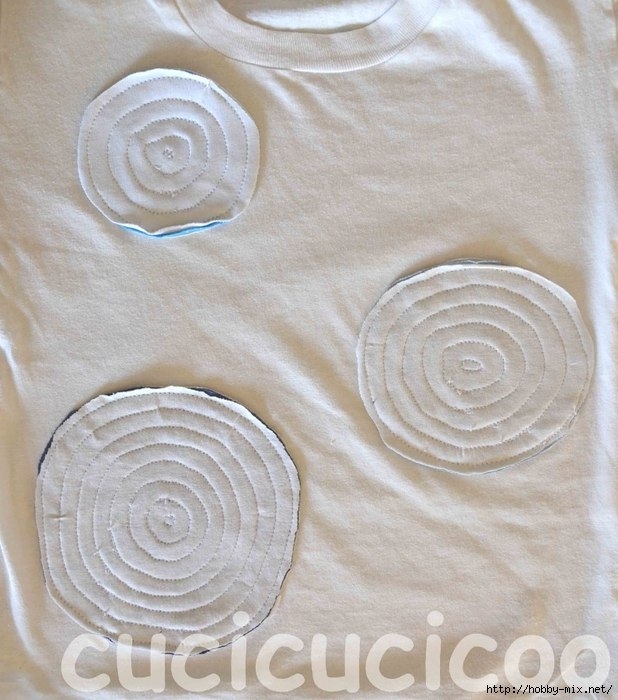 Декор трикотажной майки.