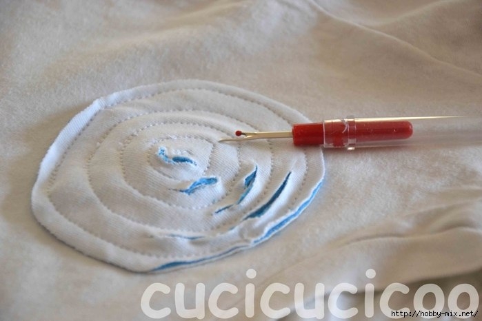 Декор трикотажной майки.