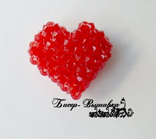 МК Сердце из бисера