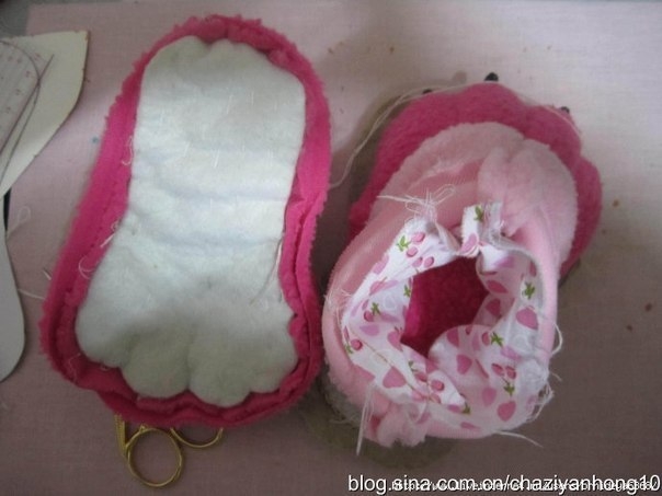 МК Шьём тапки-тигриные лапки