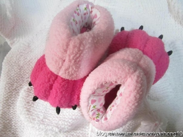 МК Шьём тапки-тигриные лапки