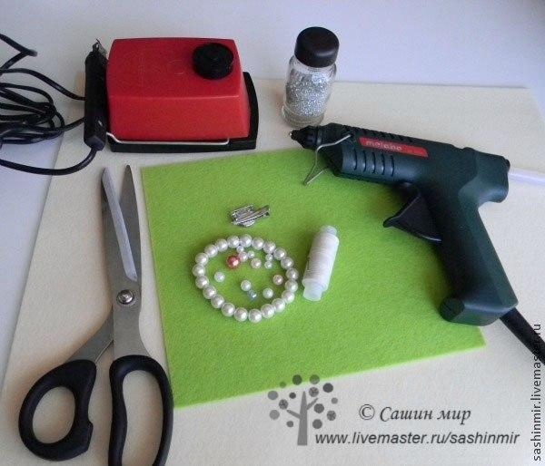 МК Цветок из фетра