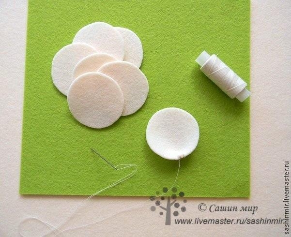 МК Цветок из фетра