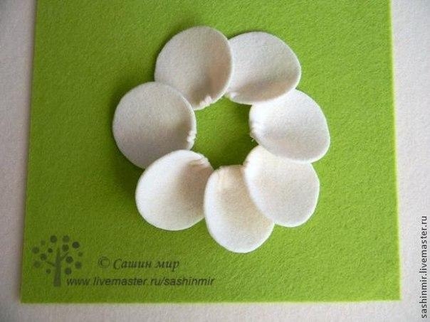 МК Цветок из фетра