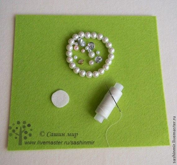 МК Цветок из фетра