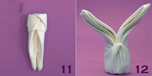 Салфетка Кролик станет прекрасным декором стола!