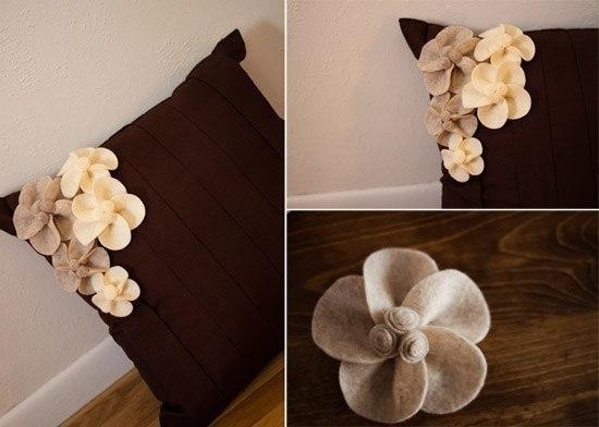 Декоративный цветок для подушки.