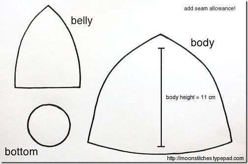 Выкройка игрушек-совушек