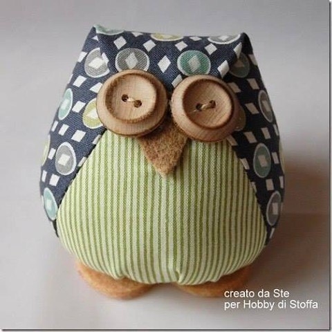 Выкройка игрушек-совушек