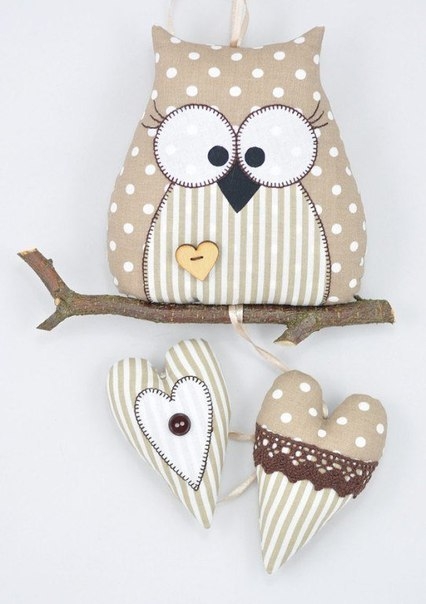 Текстильные совушки